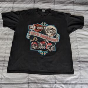 Vintage 1992 York Museum Harley Davidson T Shirt XL Single Stitch Stratman 90s